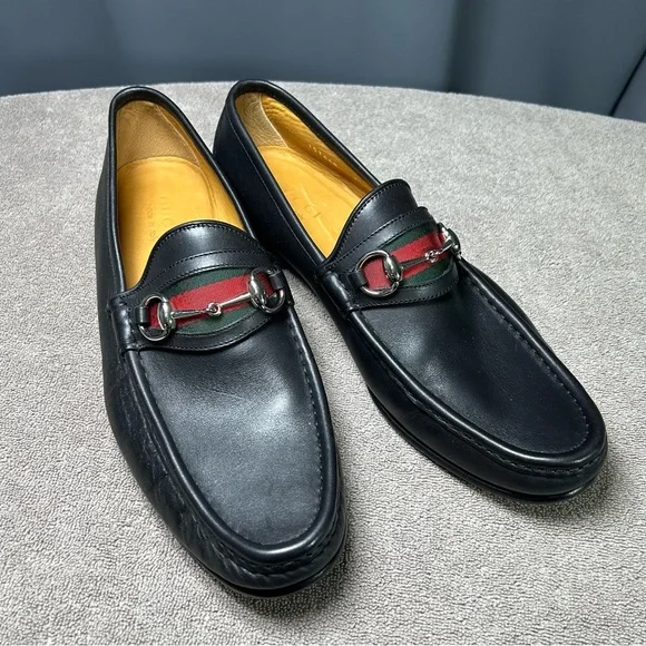 Gucci | Shoes | Euc Gucci Mens Horsebit Loafers Size 9  display picture 1
